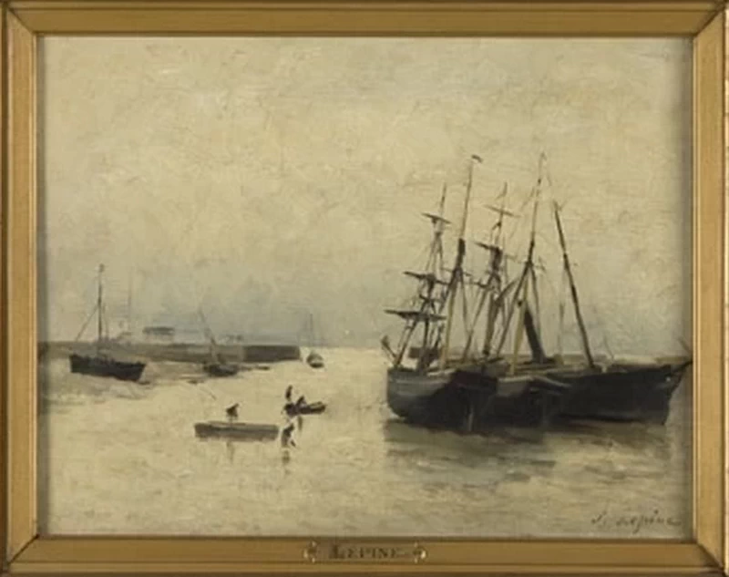 Porto con bassa marea - Cultural Heritage Agency of the Netherlands Art Collection